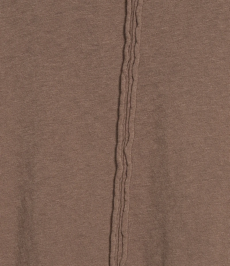 Free People Nina Short Sleeve Raw Edge Crew Neck Boxy Tee Shirt