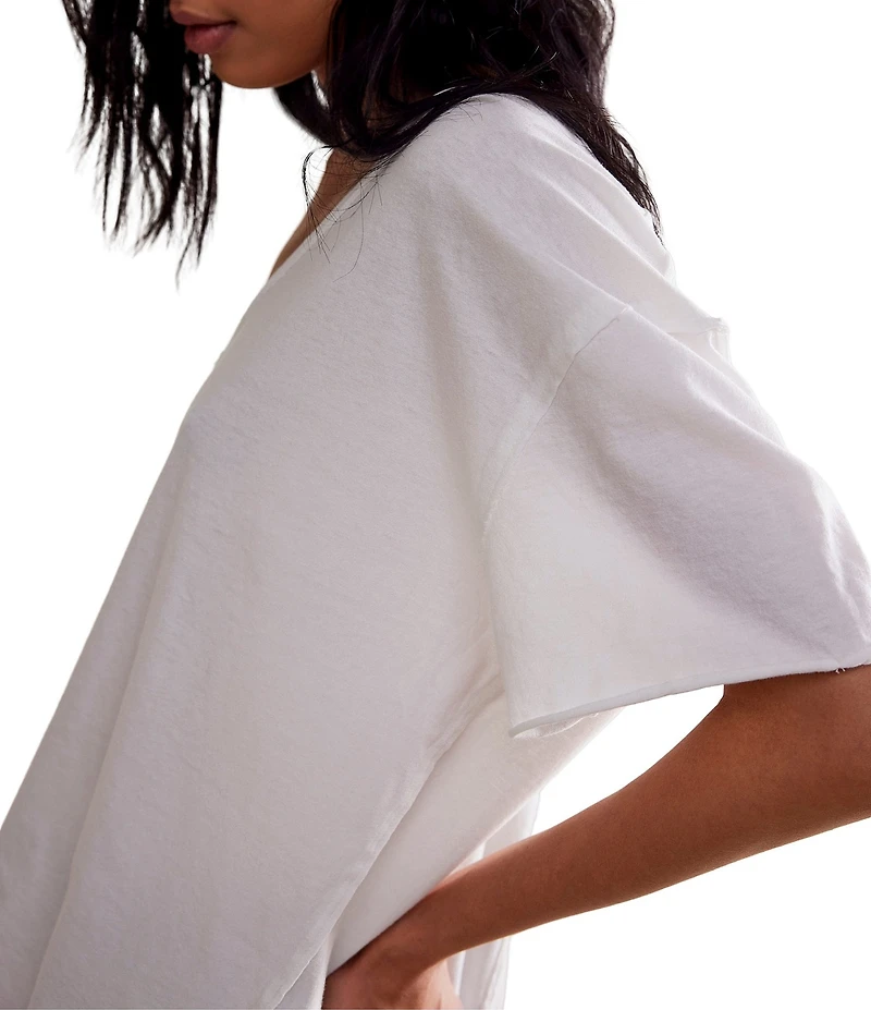Free People Nina V-Neck Short Sleeve Tee