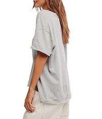 Free People Nina V-Neck Short Sleeve Tee