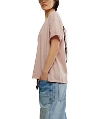Free People Nina V-Neck Short Sleeve Tee