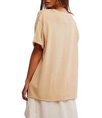Free People Nina V-Neck Short Sleeve Tee
