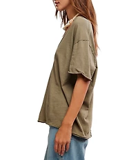 Free People Nina V-Neck Short Sleeve Tee