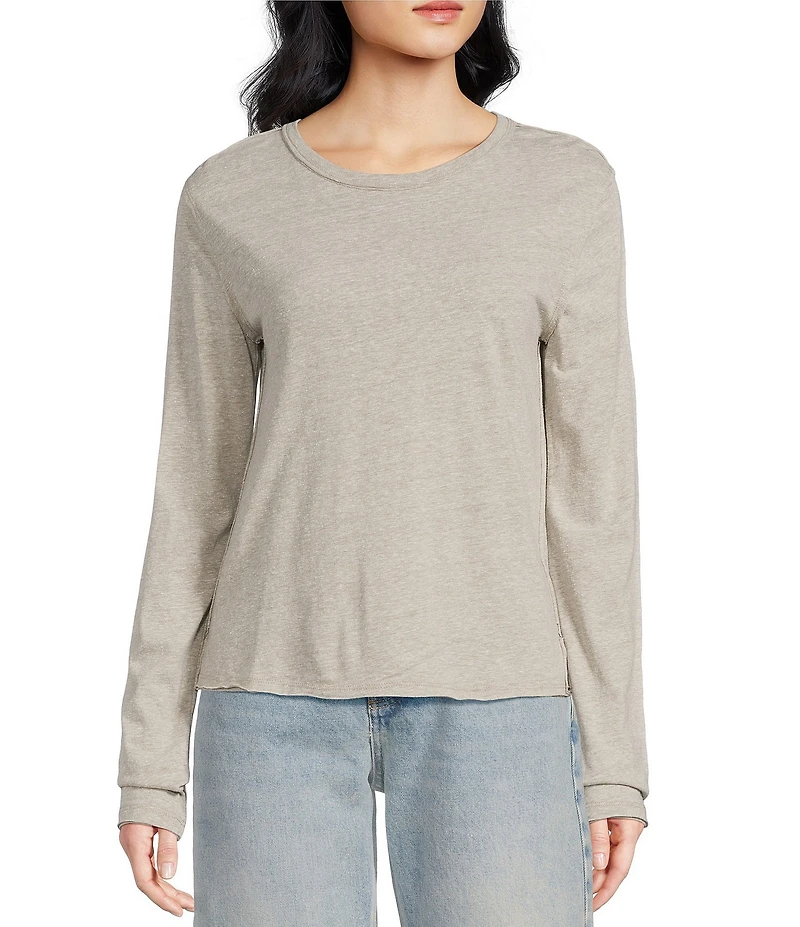 Free People Nova Crew Neck Long Sleeve Tee