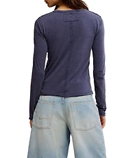 Free People Nova Crew Neck Long Sleeve Tee