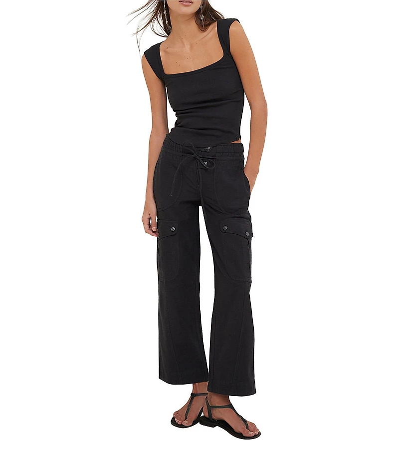 Free People Park Ave High Rise Cargo Pants