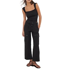 Free People Park Ave High Rise Cargo Pants