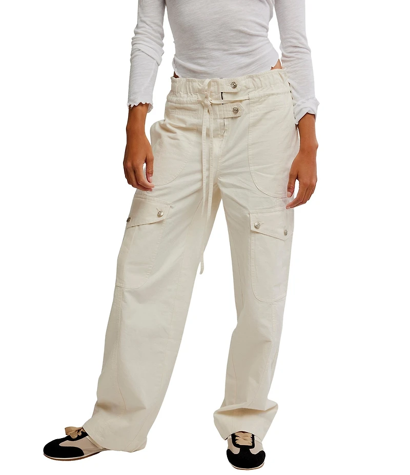 Free People Park Ave High Rise Cargo Pants