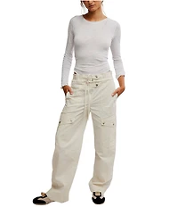 Free People Park Ave High Rise Cargo Pants