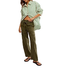 Free People Park Ave High Rise Cargo Pants