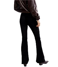 Free People Penny Pull-On Velvet Low Rise Flared Pants