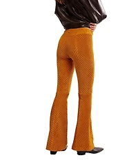 Free People Penny Pull-On Velvet Low Rise Flared Pants