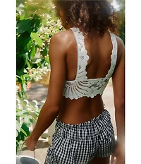 Free People Petal Party Plunge Lace Bralette