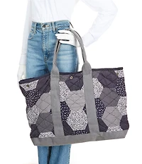 Free People Pippa Patchwork Cotton Tote Bag