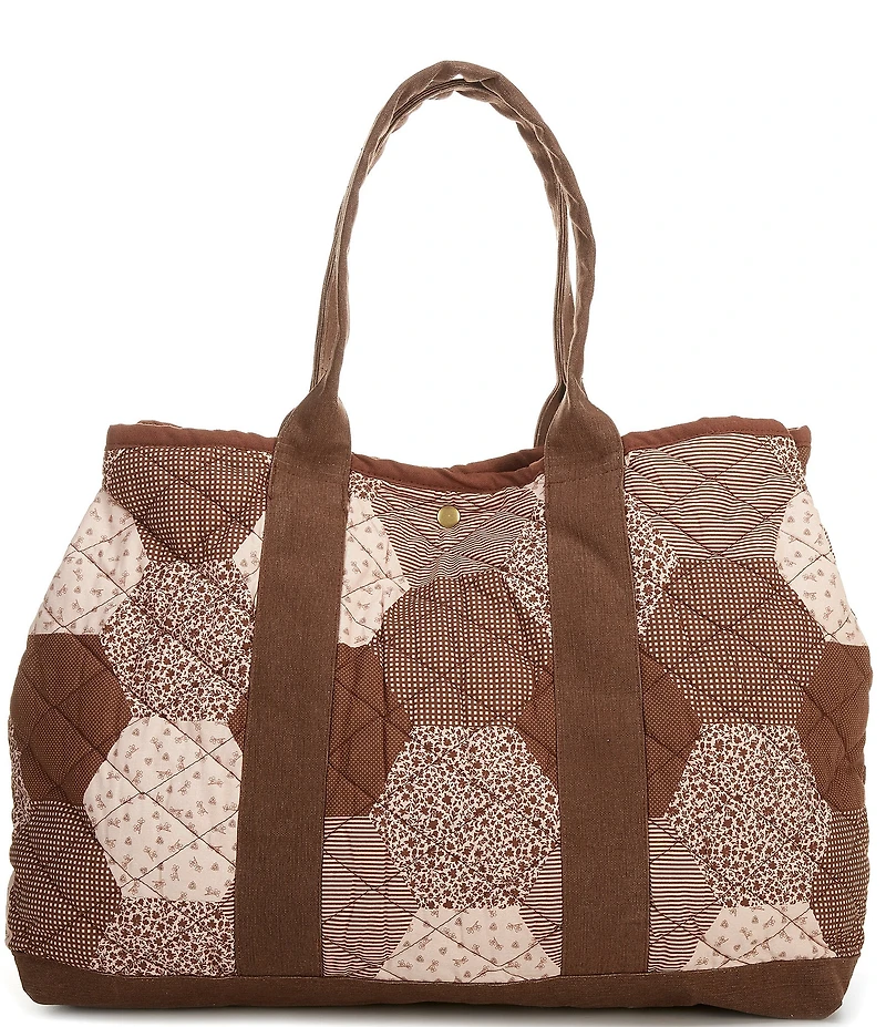Free People Pippa Patchwork Cotton Tote Bag