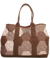 Free People Pippa Patchwork Cotton Tote Bag