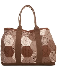 Free People Pippa Patchwork Cotton Tote Bag