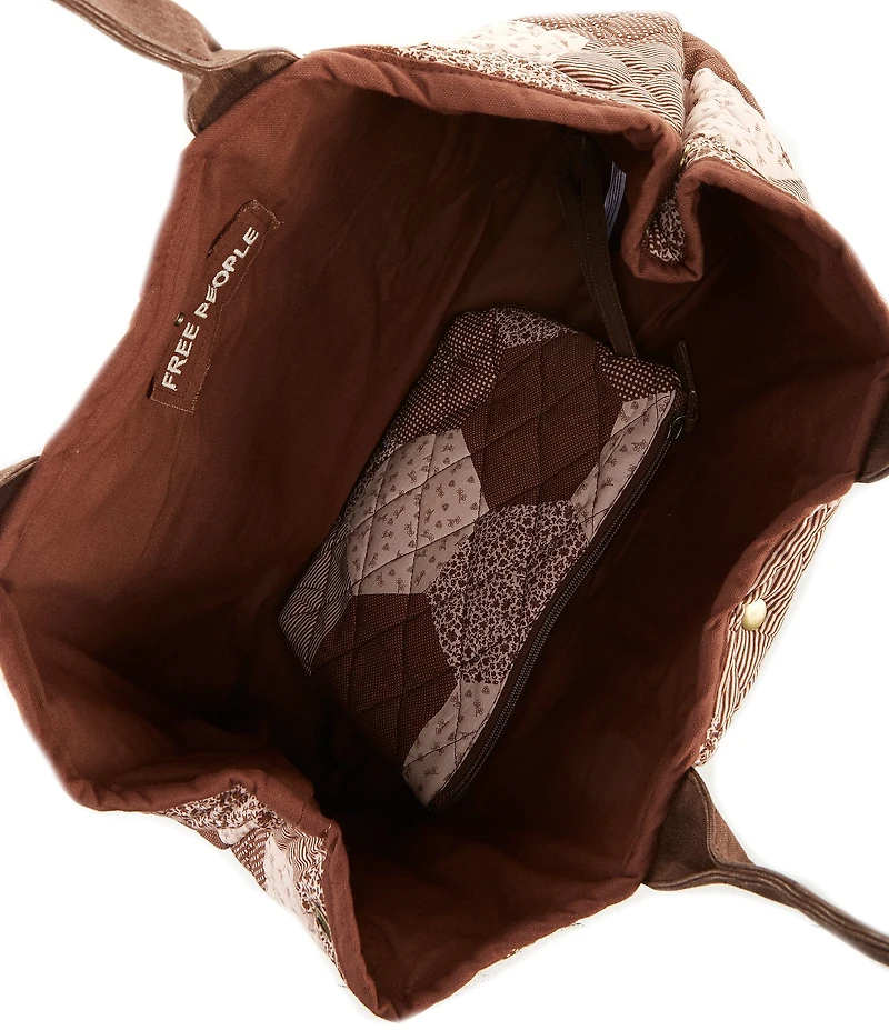 Free People Pippa Patchwork Cotton Tote Bag