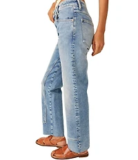 Free People Risk Taker High Rise Straight Leg Jeans