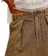 Free People Riverfront Surplus Mid-Rise A-Line Mini Skirt
