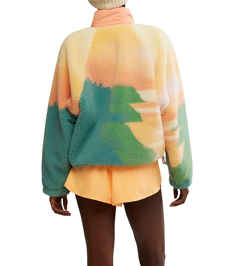 FP Movement Rocky Ridge Printed Funnel Collar Long Sleeve Pullover