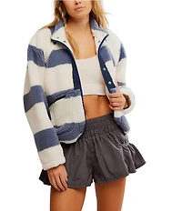 FP Movement Rocky Ridge Stripe Printed Long Sleeve Jacket