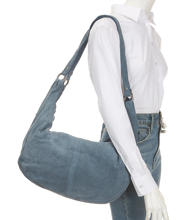 Free People Roma Suede Hobo Shoulder Bag