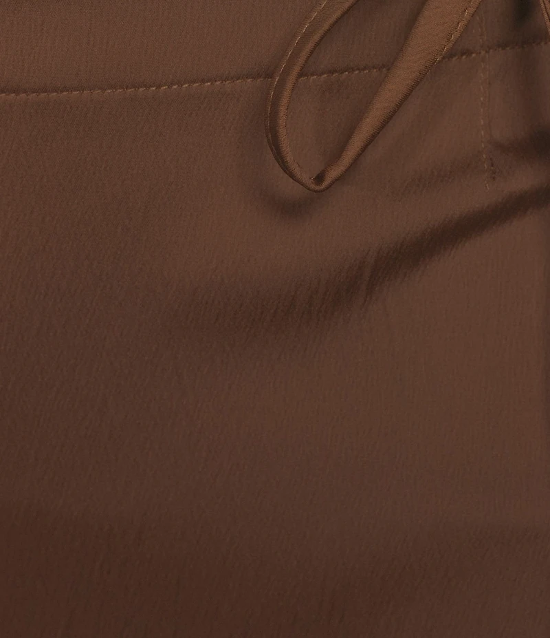 Free People Rosetto High Rise Column Maxi Satin Skirt