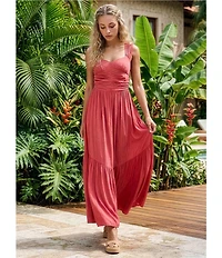 Free People Sasha Sweetheart Neck Sleeveless Maxi Dress