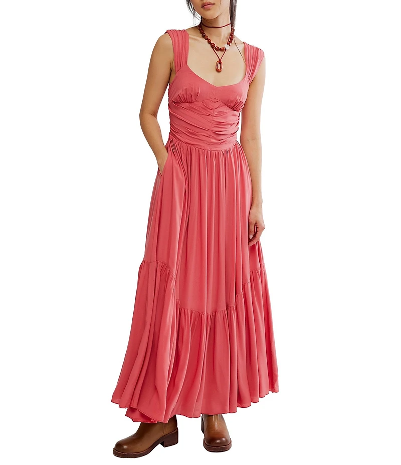 Free People Sasha Sweetheart Neck Sleeveless Maxi Dress