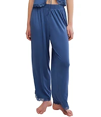Free People Sleepless Summer Soft Knit Sleeveless V-Neck Pant Set