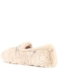Free People Slumber Party Rhinestone Ornamented Faux Fur Slippers