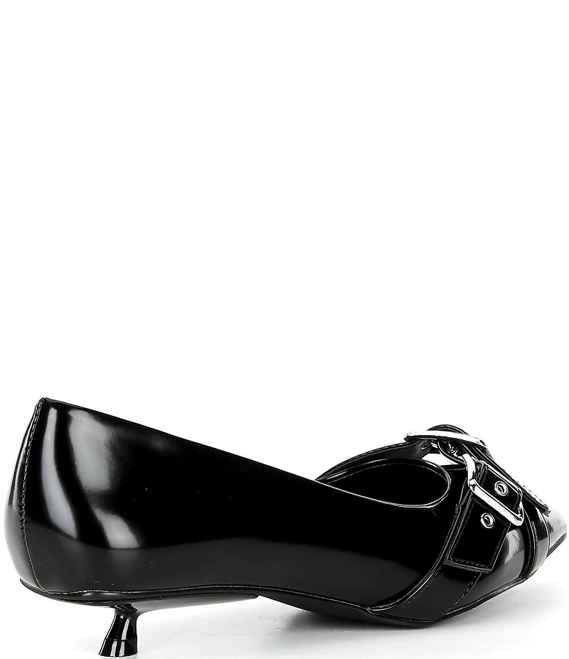 Free People So 90s Buckle Hardware Kitten Heel Pumps