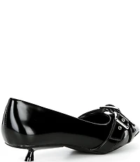 Free People So 90s Buckle Hardware Kitten Heel Pumps