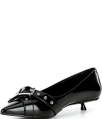 Free People So 90s Buckle Hardware Kitten Heel Pumps