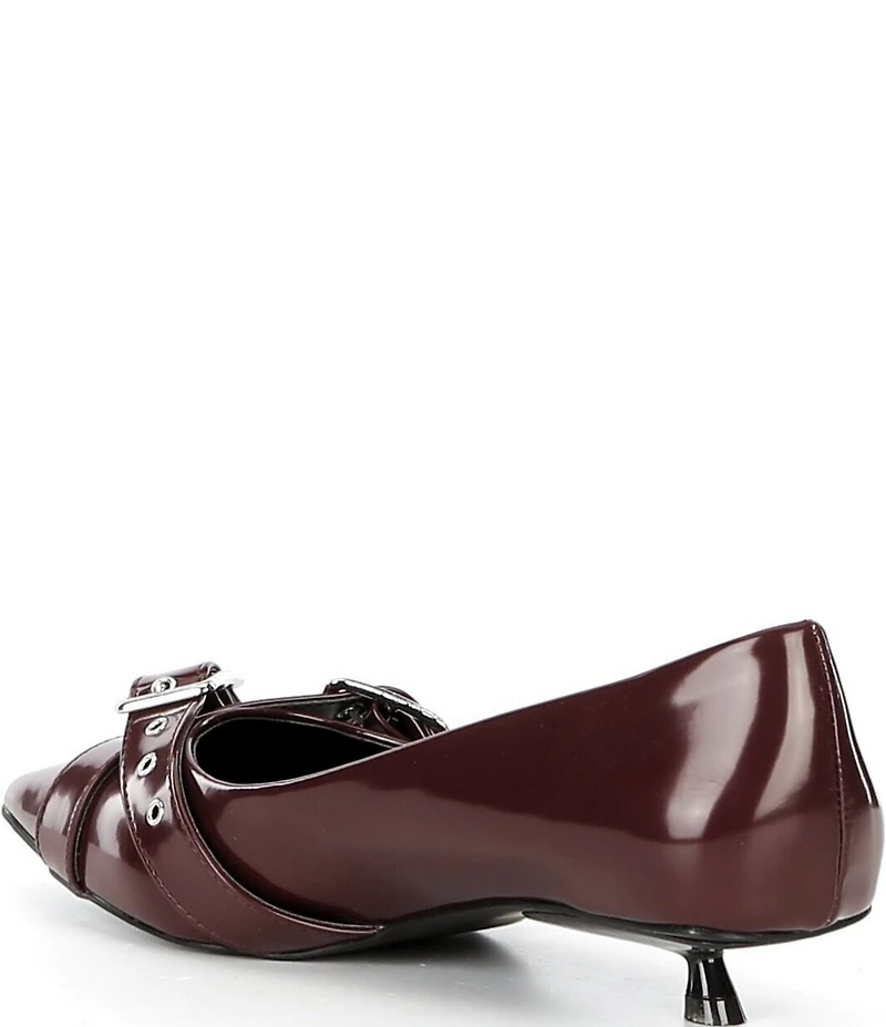 Free People So 90s Buckle Hardware Kitten Heel Pumps