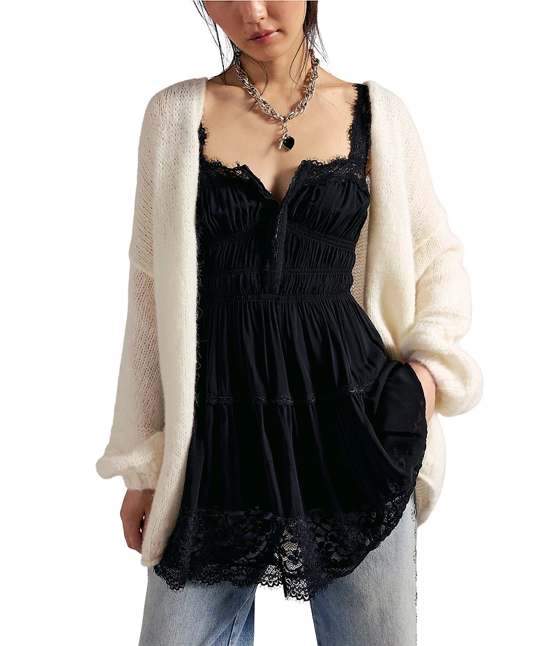 Free People So In Love Sweetheart Neck Sleeveless Smocked Slip Mini Dress