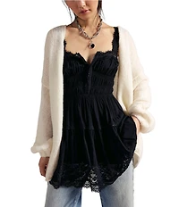 Free People So In Love Sweetheart Neck Sleeveless Smocked Slip Mini Dress