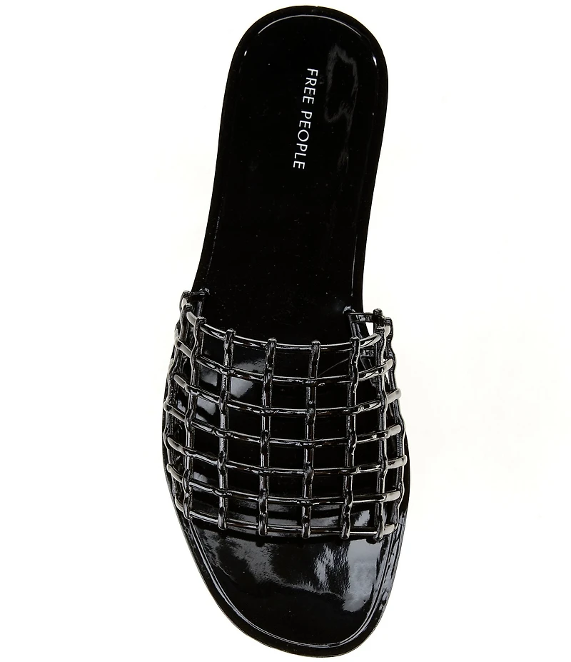 Free People So Jelly Grid Pool Slide Sandals