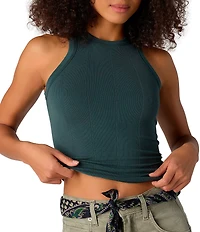 Free People So Soft Seamless Modal High Neck Sleeveless Tank