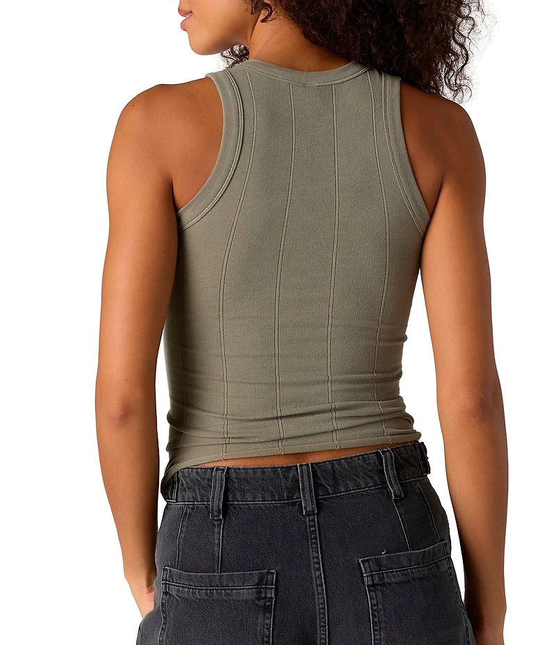 Free People So Soft Seamless Modal High Neck Sleeveless Tank