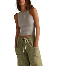 Free People So Soft Seamless Modal High Neck Sleeveless Tank