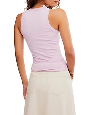 Free People So Soft Seamless Modal High Neck Sleeveless Tank