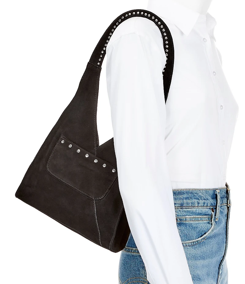 Free People Soho Suede Studded Shoulder Bag