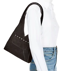 Free People Soho Suede Studded Shoulder Bag