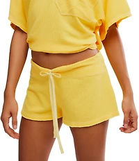 Free People Staycation Knit Drawstring Lounge Sleep Shorts