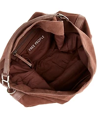 Free People Suzie Suede Slouchy Oversized Tote Bag