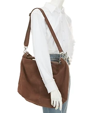 Free People Suzie Suede Slouchy Oversized Tote Bag