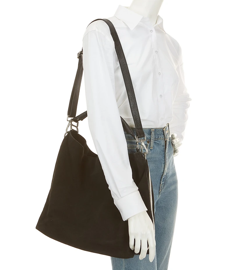 Free People Suzie Suede Slouchy Oversized Tote Bag