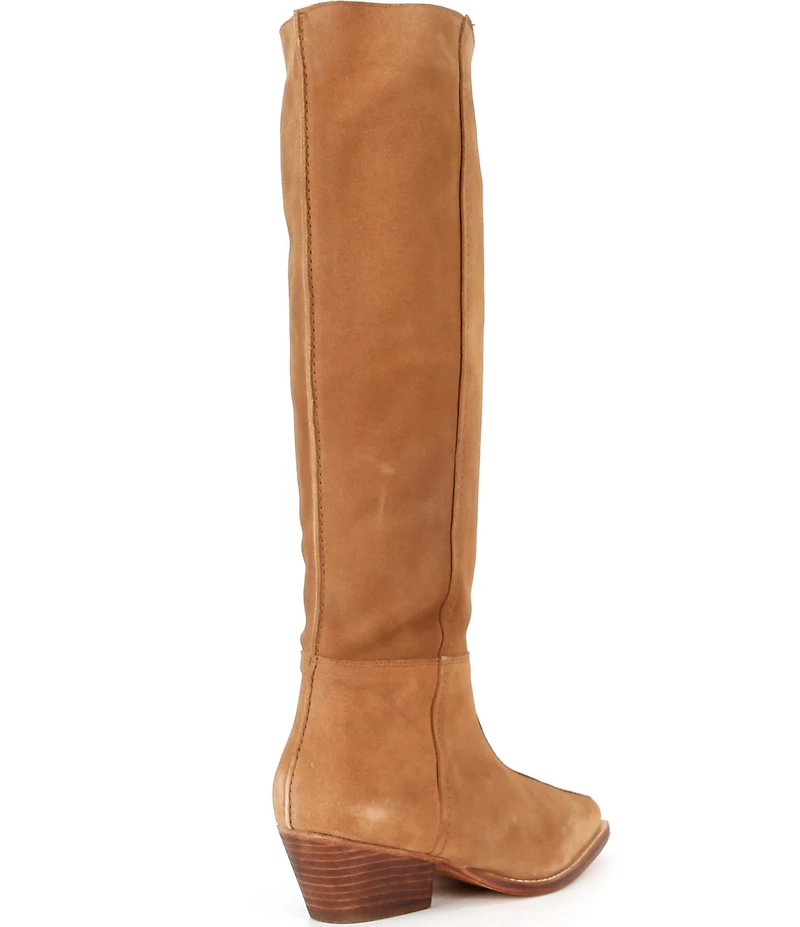 Free People Sway Low Slouch Suede Tall Boots