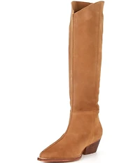 Free People Sway Low Slouch Suede Tall Boots